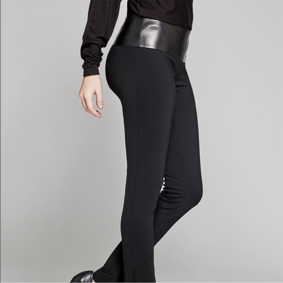 Guess Marciano Cassie Leather Black Leggings Size 4 - Picture 6 of 10